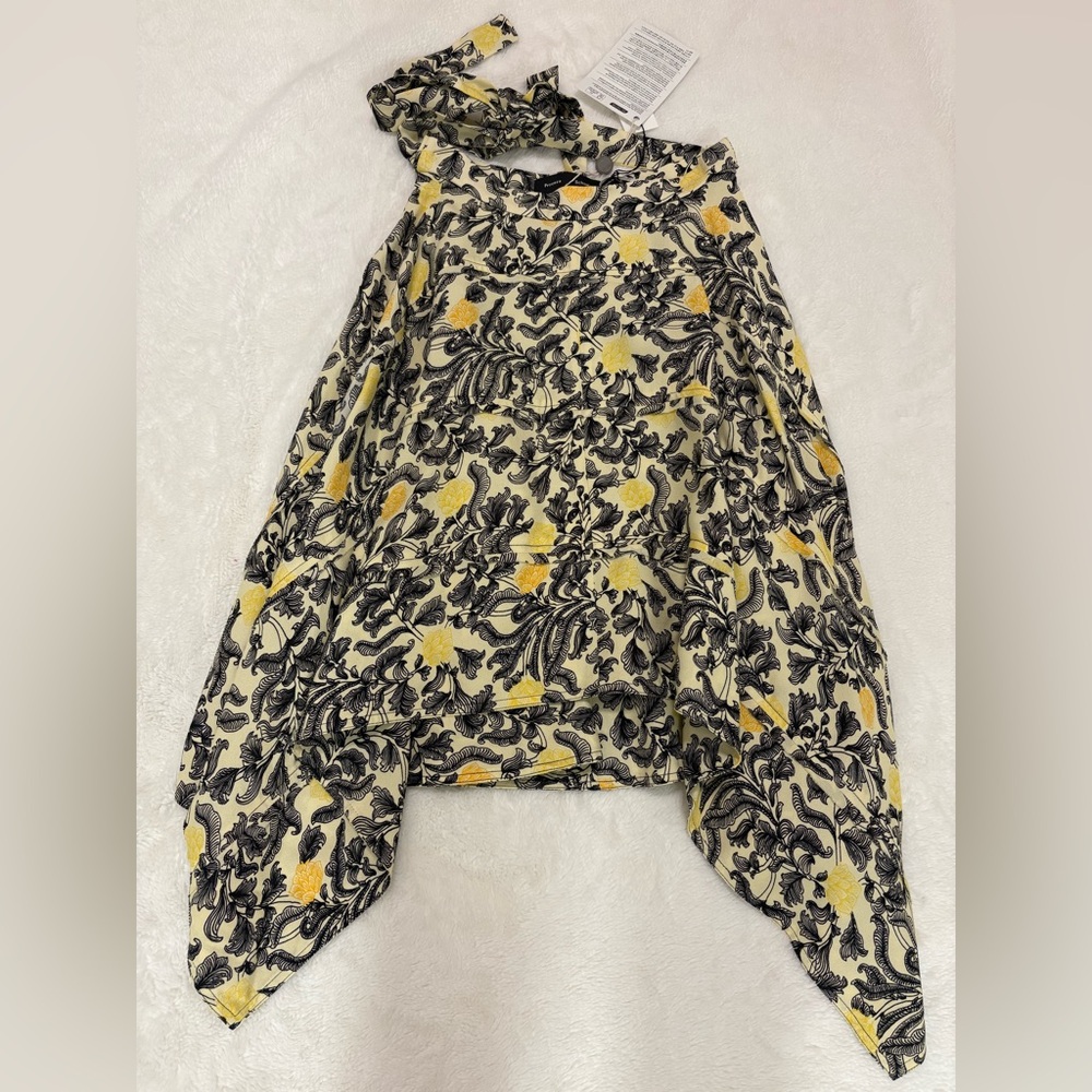 Proenza Schouler Asymmetic Hem Floral Midi Skirt Size 2 NWT - Picture 10 of 14